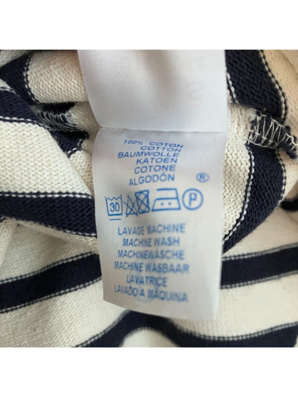 Saint James L'atelier Womens Sanibel France Striped Top Small White Navy SP NWT - Picture 8 of 12